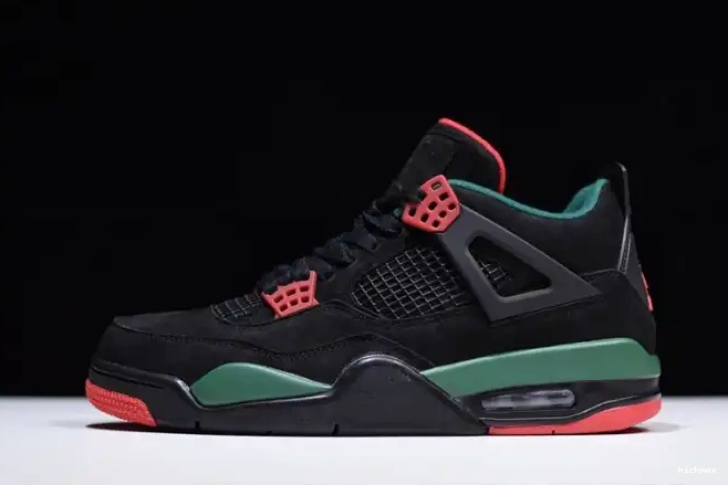 Cheap MAX AQ3816-063 NRG Air 4 Black Red Jordan Green-Varsity Gorge GUCC 0324